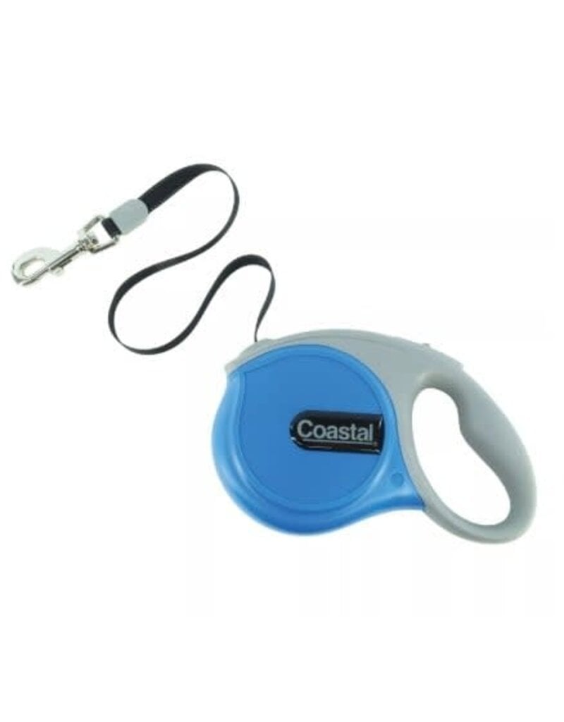 Coastal Pet Products Power Walker Dog Retractable Leash Blue Up to 32 lbs Small
