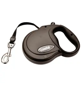 Coastal Pet Products Power Walker Dog Retractable Leash Black Up to 32 lbs Small