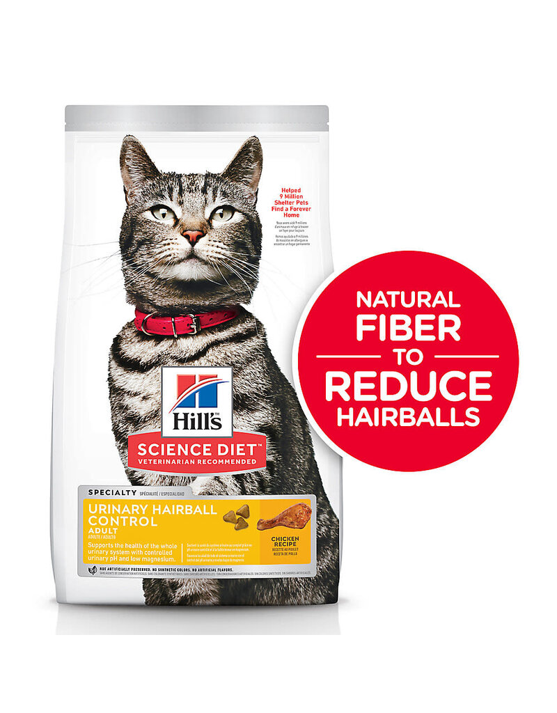 Hill's Science Hill's Science Diet urinary Hairball Control Chicken Recipe 7 lb (10136)