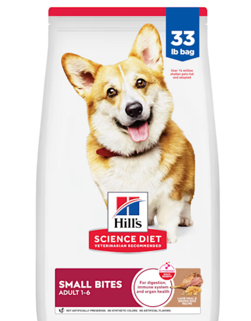Hill's Science Hill's Science Diet Adult Small Bites Lamb Meal & Brown Rice Recipe Dog 33 lbs (2037)