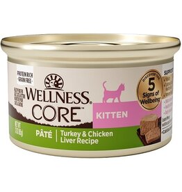 Wellness Wellness Kitten CORE Grain Free Turkey & Chicken Pate/3oz