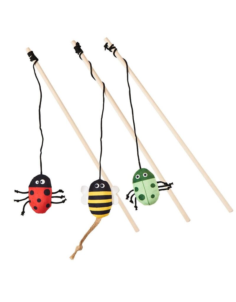 Ethical Ethical Love the Earth Insect Teaser Wand Cat Toy Ethical Love the Earth Insect Teaser Wand Cat Toy