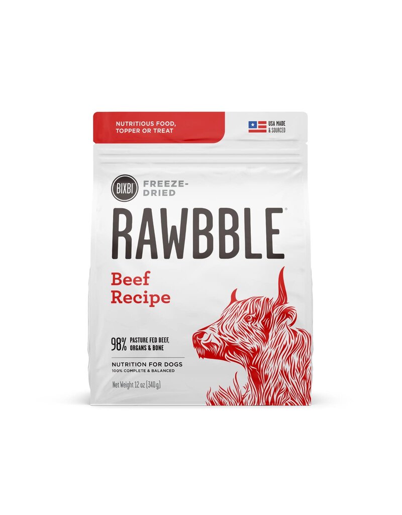 BIXBI PET Bixbi Rawbble Dog Freeze-Dried GF Beef 12oz