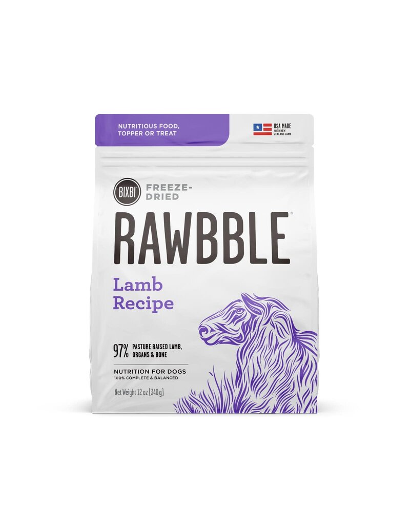 Bixbi Rawbble Dog Freeze-Dried GF Lamb 12oz