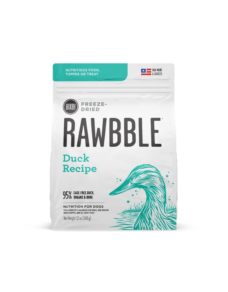 Bixbi Bixbi Rawbble Dog Freeze-Dried Duck GF 12oz