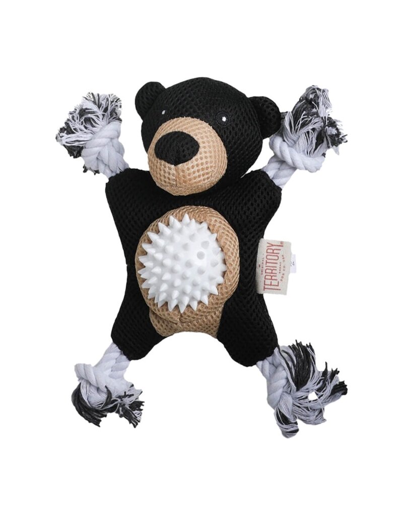 Territory Dog Territory Dog Toy 2 IN 1 Black Bear (9 IN)