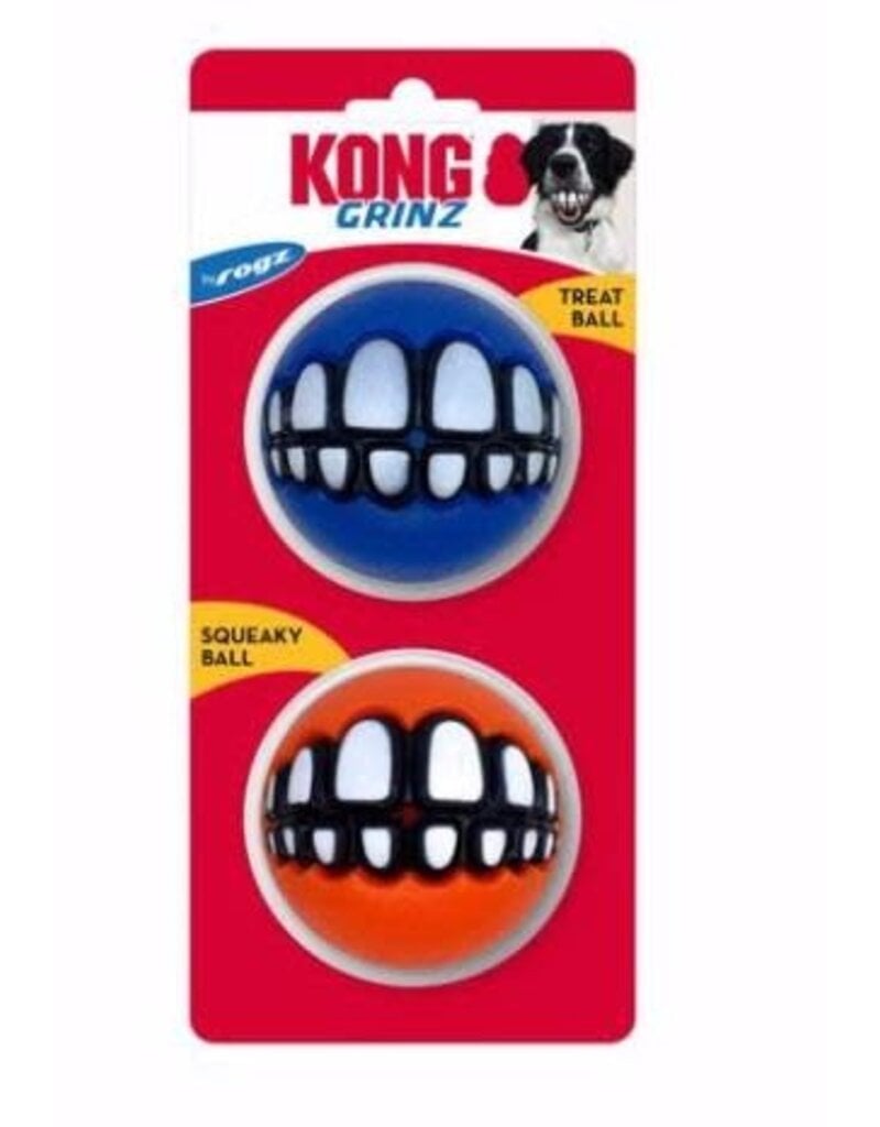 Kong Kong Grinz by Rogz Assorted Dog Toys Large 2 pack