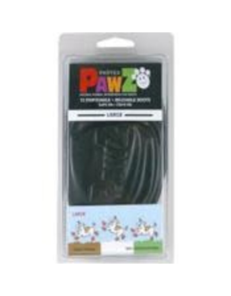 Pawz Boots Pawz Dog  Boots Large12 Pack Black