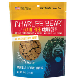 Charlee Bear Charlee Bear Crunch Bacon & Blueberry Recipe Treats For Dogs GF 8oz