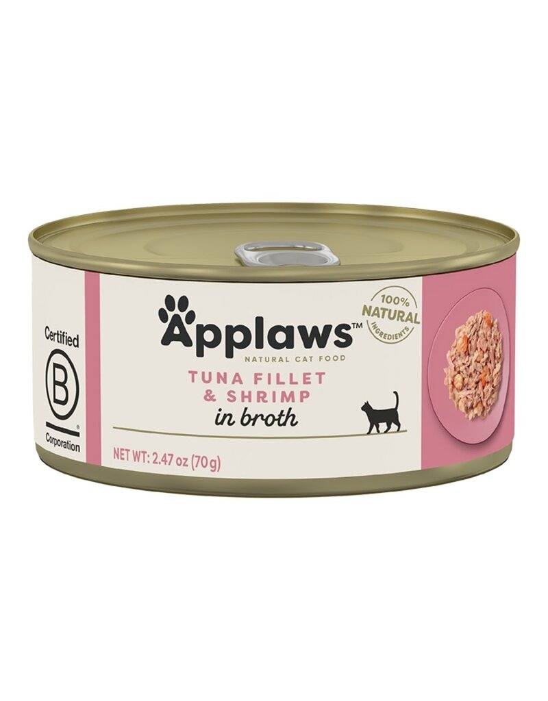 Applaws Applaws Tuna Fillet & Shrimp In Broth Can Cat Food 2.47 oz