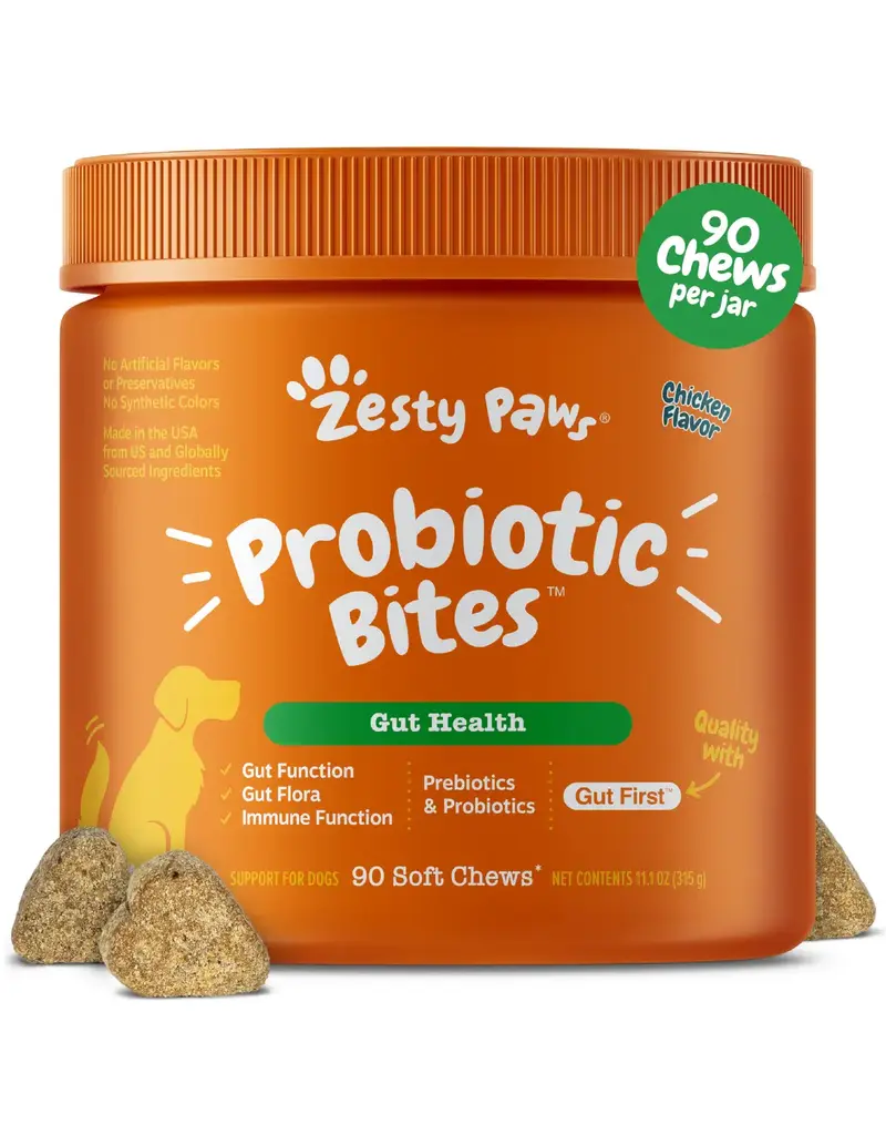 Zesty Paws Zesty Paws Probiotic Bites Chicken Flavor 90 ct