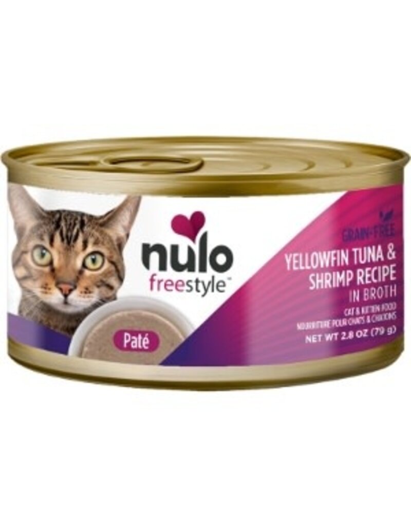Nulo Nulo Freestyle Cat Pate Grain Free Tuna & shrimp 2.8oz