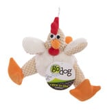 Worldwise GoDog Worldwise GoDog Checkers Fat Rooster Chew Guard Toy White Small