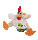 Worldwise GoDog Worldwise GoDog Checkers Fat Rooster Chew Guard Toy White Small