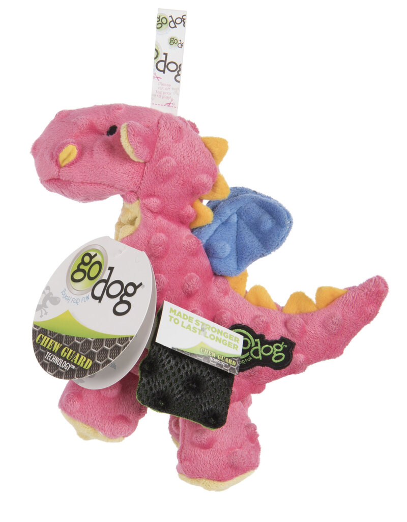 Worldwise GoDog Worldwise GoDog Dragons Mini Chew Guard Toy Coral Small