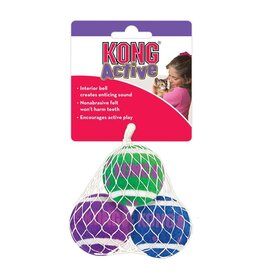 Kong Kong Tennis Ball With Bell Cat Toy