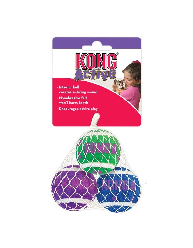 Kong Kong Tennis Ball With Bell Cat Toy