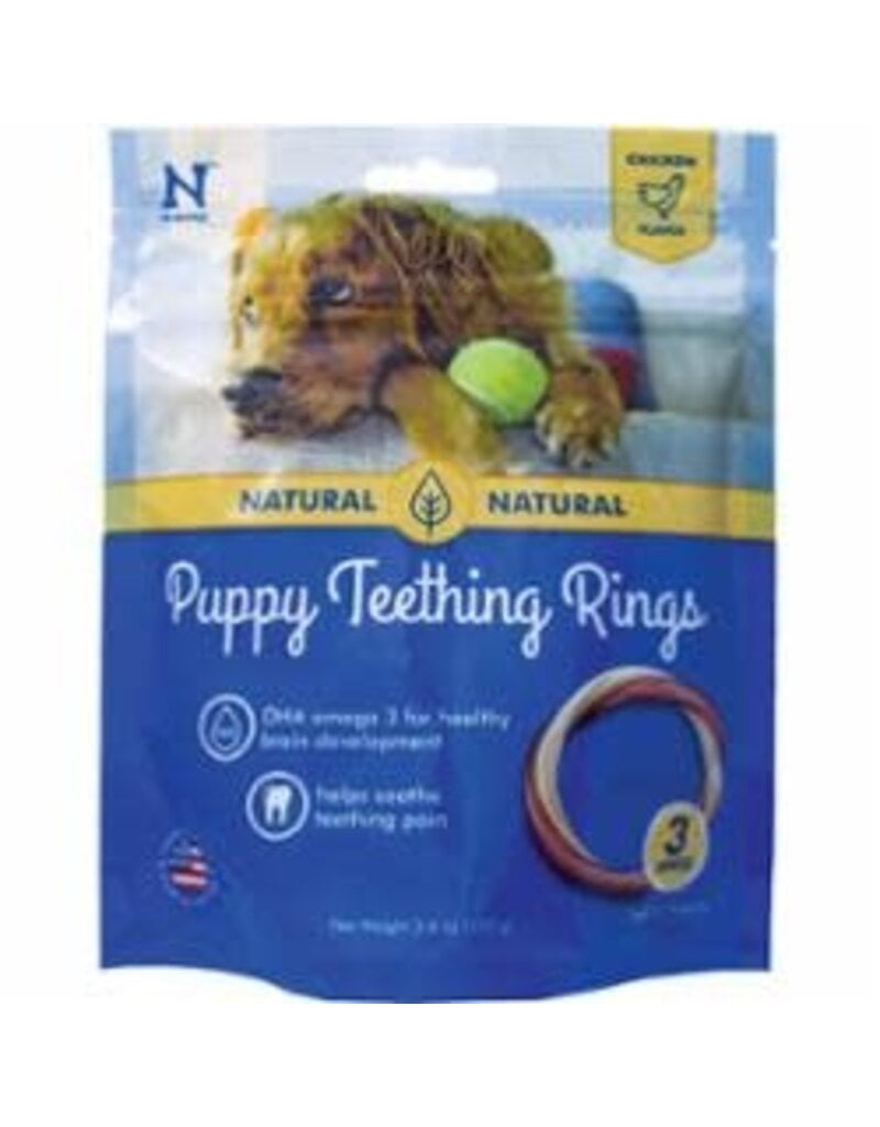N-Bone Puppy Teething Ring Chicken Flavor 3 pack