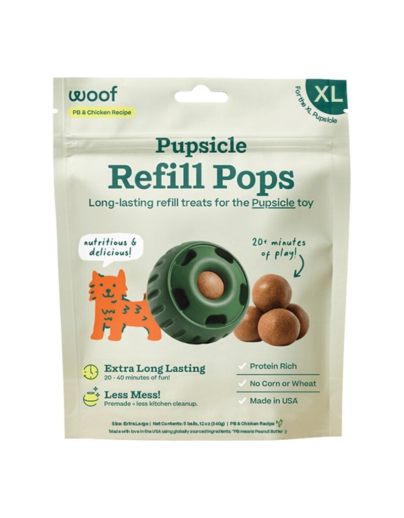 woof Woof Dog Chicken Peanut Butter Pops XLarge 12oz