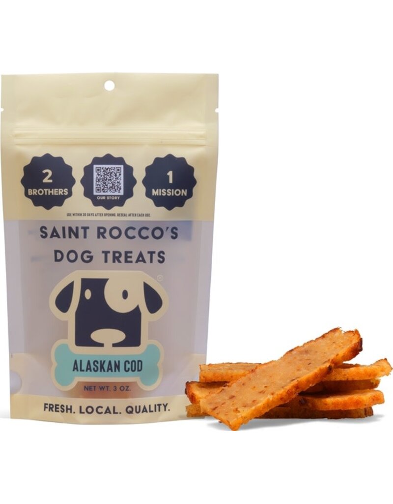 SAINT ROCCO'S Alaskin Cod Dog Treats 3 oz