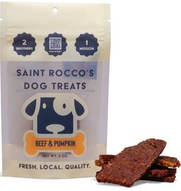 SAINT ROCCO'S Beef Pumpkin Dog Treats  3oz