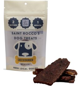SAINT ROCCO'S Cheese Burger dog treat 3oz