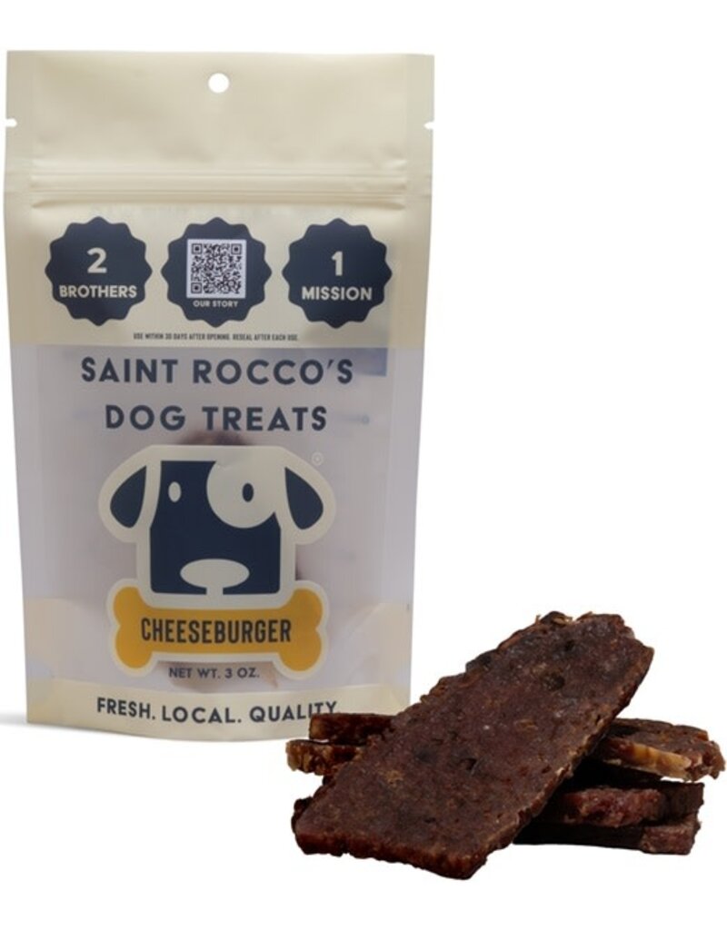 SAINT ROCCO'S Cheese Burger dog treat 3oz