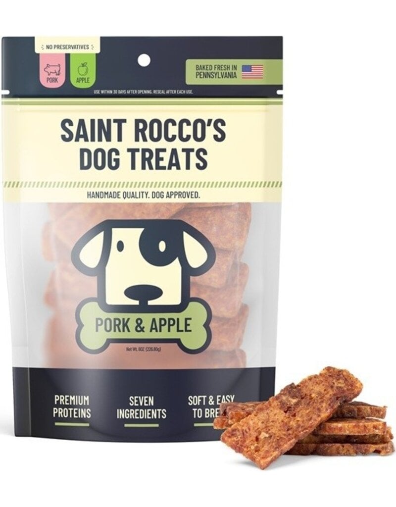 SAINT ROCCO'S Pork and Apple Dog Treats 3oz