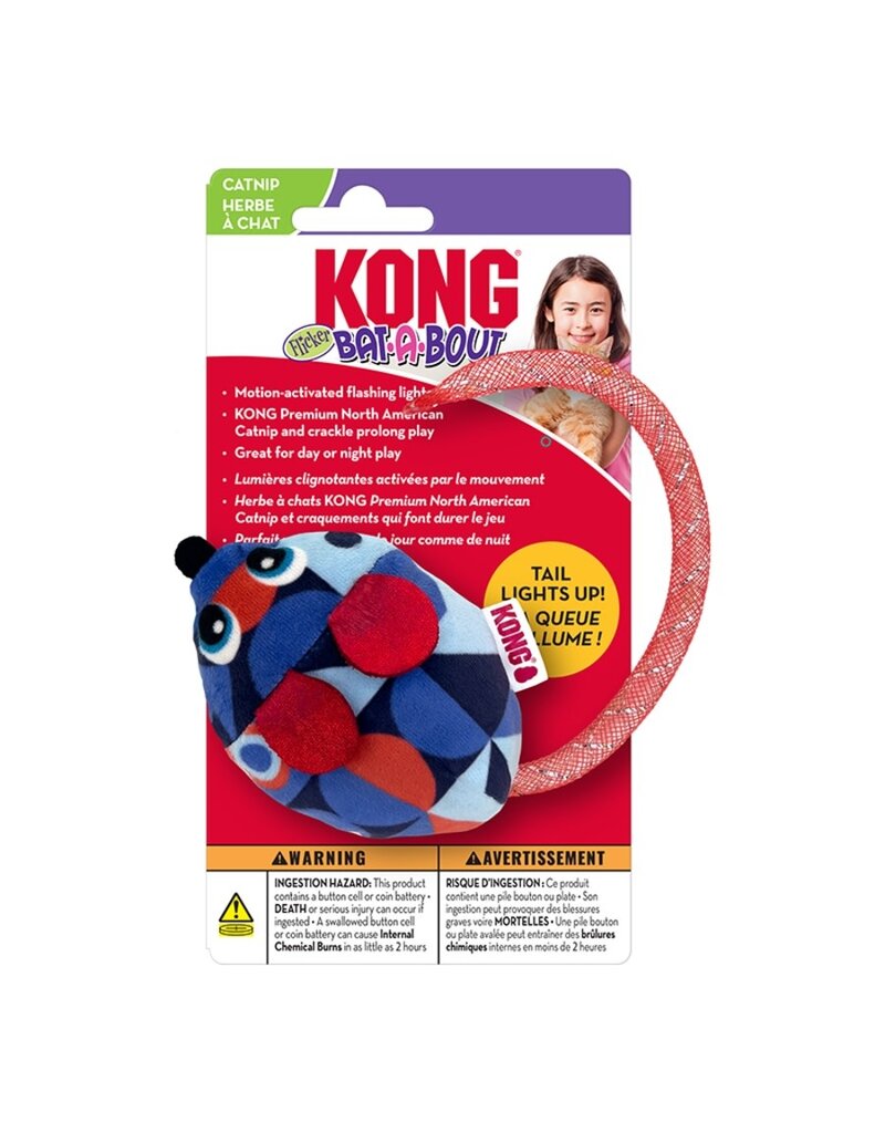 Kong Bat-A-Bout Flicker Mouse Cat Toy