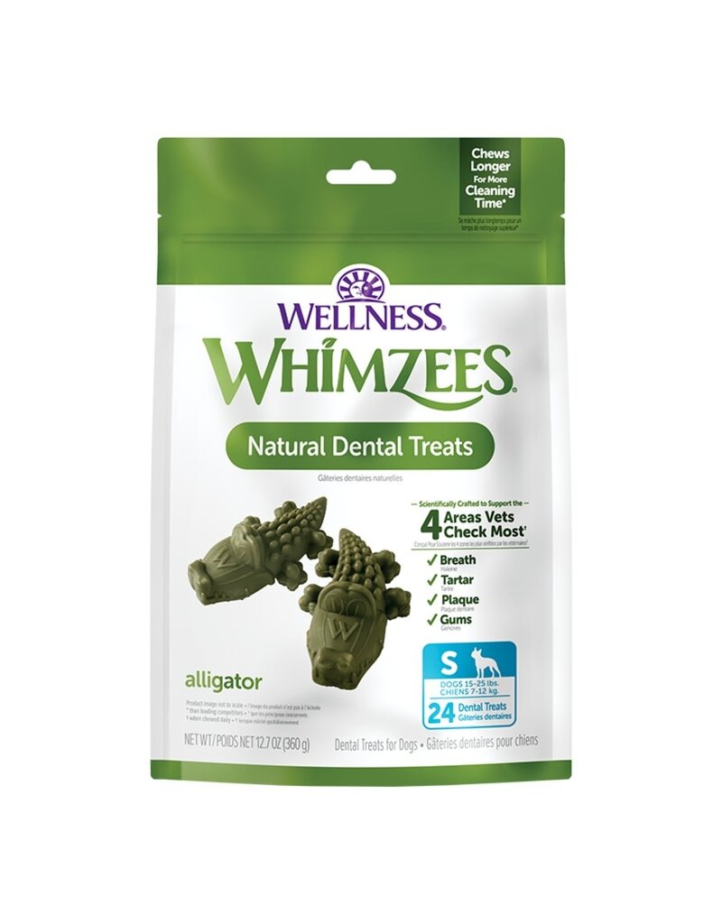 WHIMZEE Whimzees Small Alligator Dental Chews For Dogs 12oz