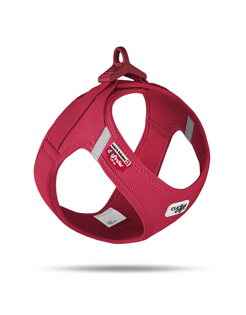 Curli Curli Vest Harness curli Clasp Air-Mesh Red Extra Large