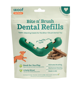 Woof Woof Bite n Brush Beef Refills 18 Pack