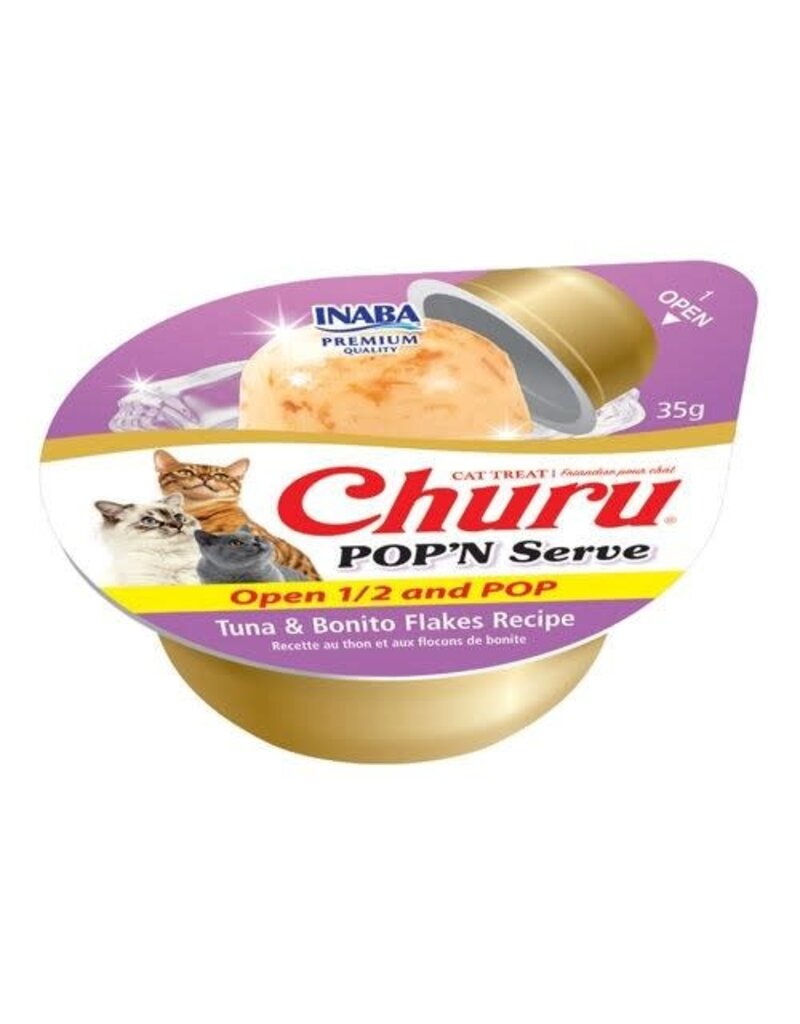 Inaba Inaba Churu POP N' Serve Tuna & Bonito Flake Cat Treat 2.4 oz
