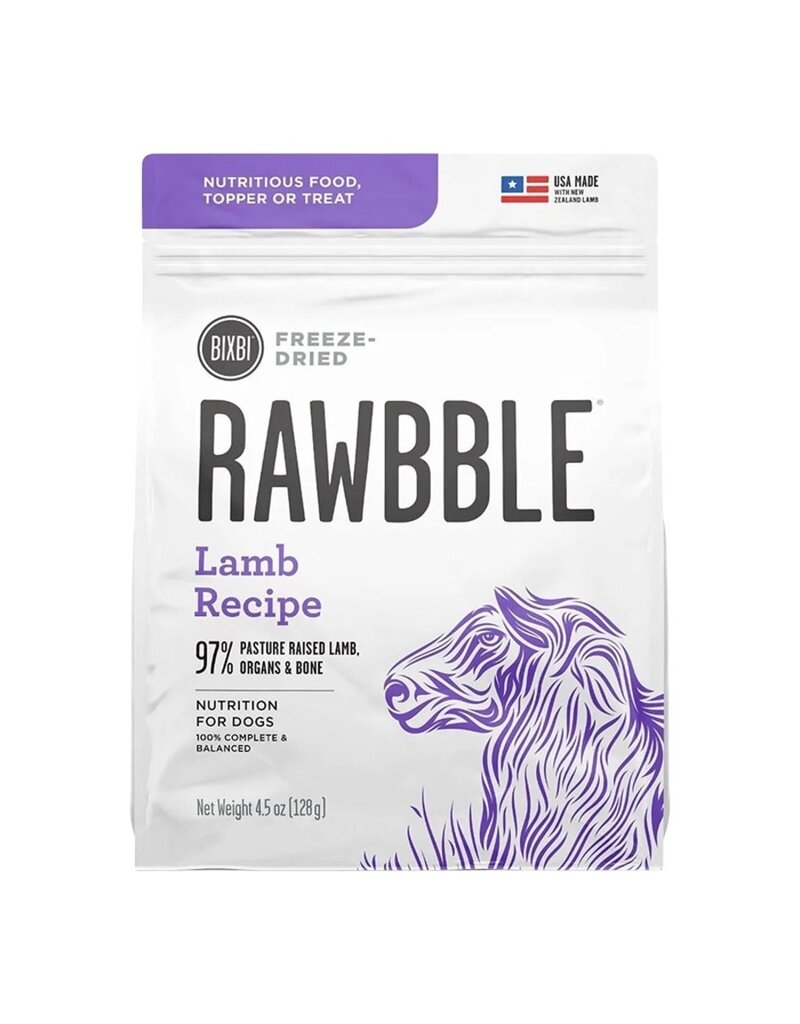 Bixbi Bixbi Rawbble Freeze Dried Raw Lamb Recipe Dog Food 4.5oz