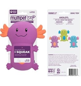 MULTIPET D AXOLOTL 6" LATEX SQUEAK ASSRTD