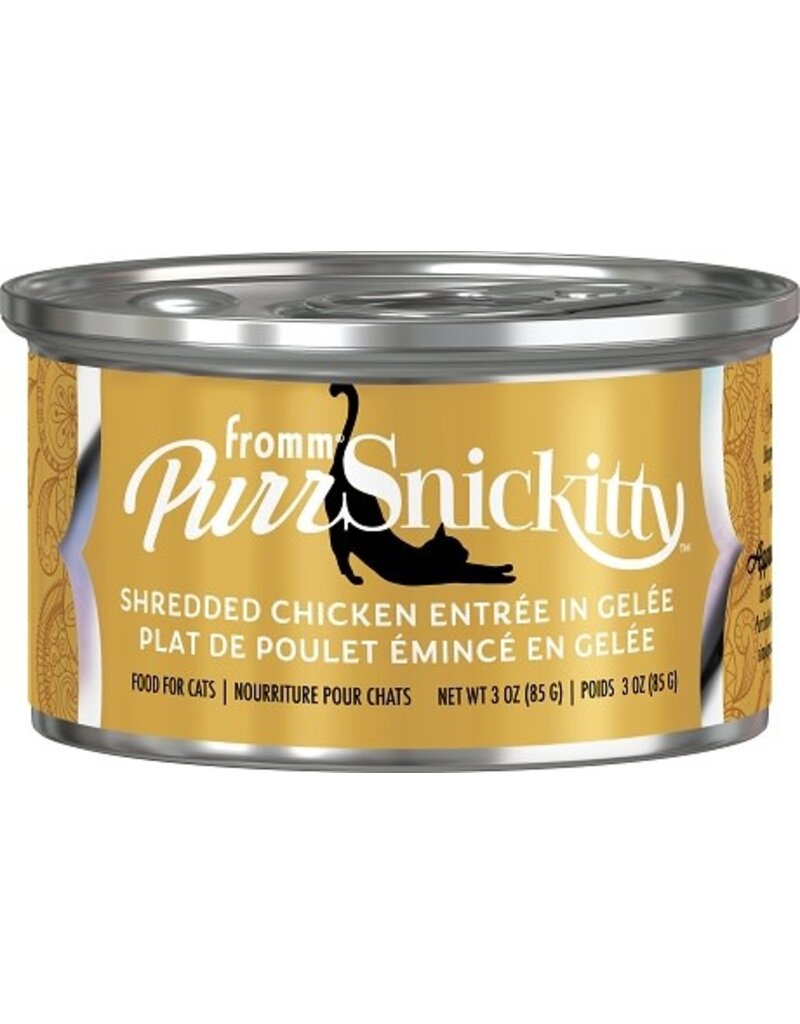 FROMM PURRSNICKITTY CC 3oz/12 SHREDDED CHKN IN GELEE ADULT