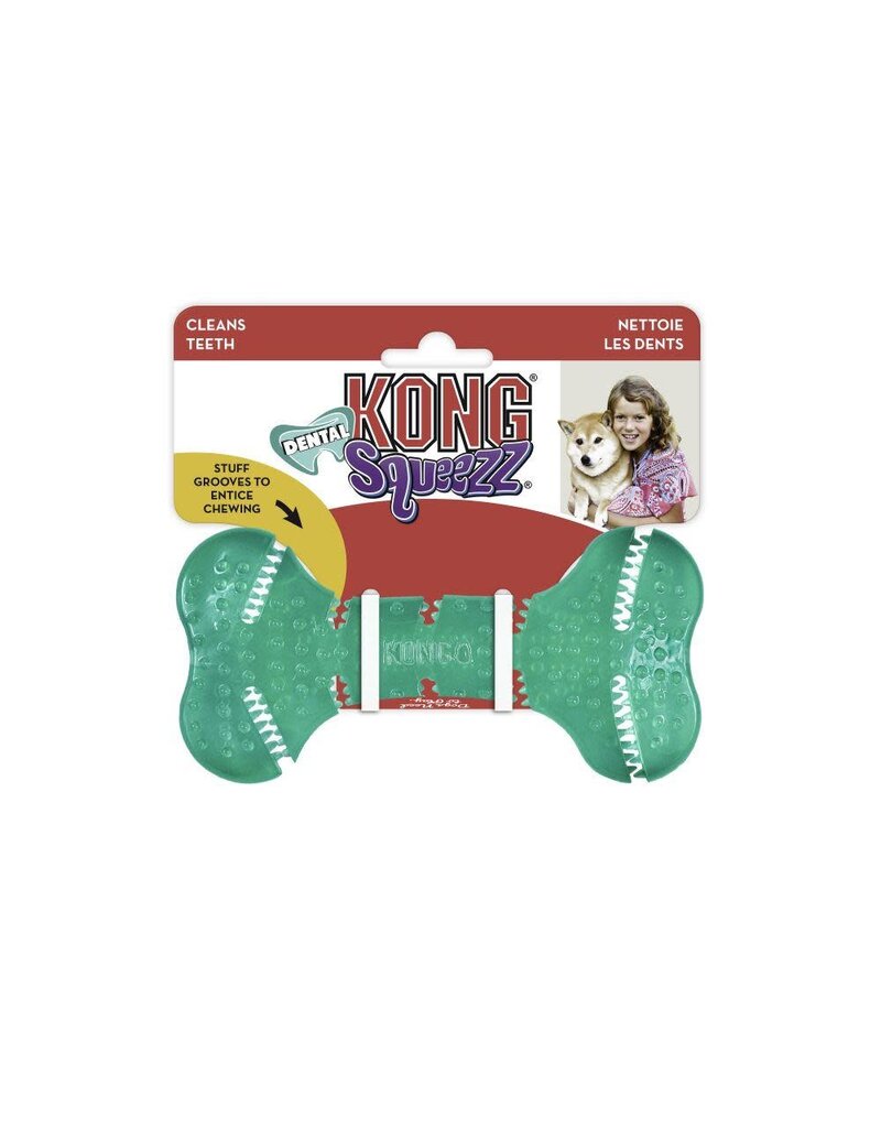 Kong Squeezz Dental Bone Medium Dog Toy