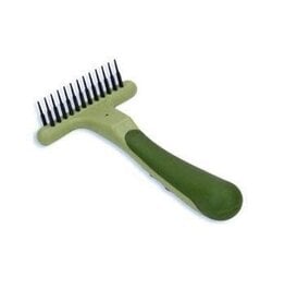 Coastal Pet Products Coastal Safari Dog Double Row Undercoat Rake Green Small 6.25" x 3.5"