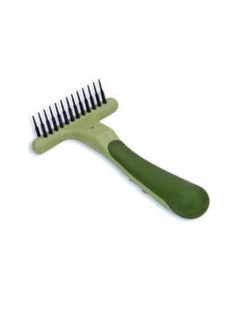 Coastal Pet Products Coastal Safari Dog Double Row Undercoat Rake Green Small 6.25" x 3.5"