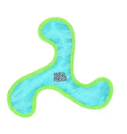 Tuffy's DuraForce Jr Boomerang - Blue, Durable, Squeaky Dog Toy