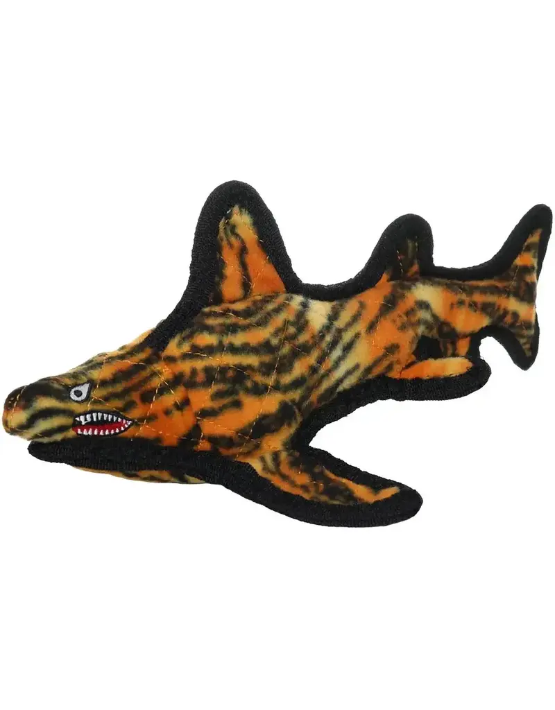 Tuffy's Tuffy Ocean Tiger Shark, Durable, Tough, Squeaky Dog