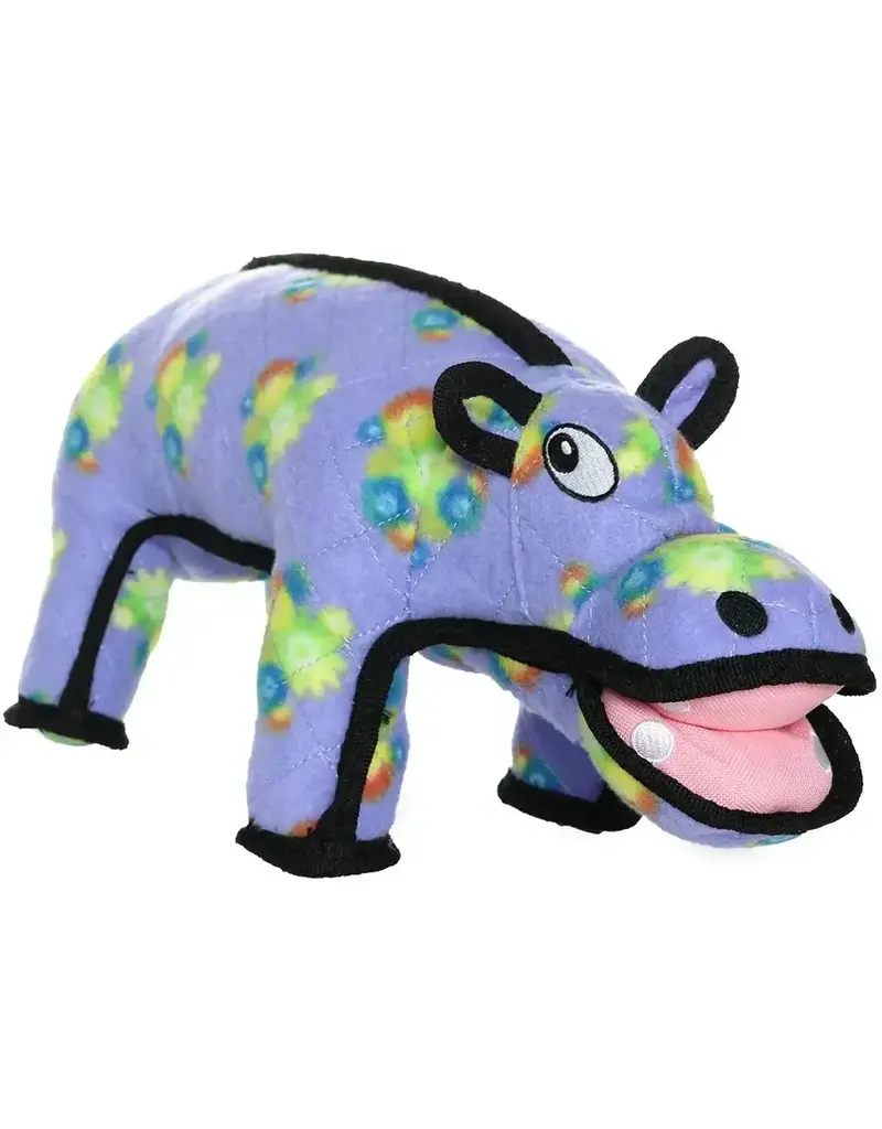 Tuffy's Tuffy Jr Zoo Hippo, Durable, Squeaky Dog Toy