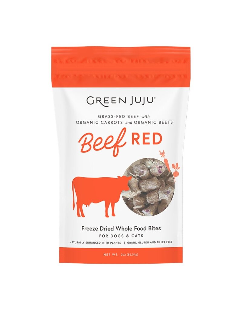 Green JuJu Dog Freeze Dried Beef Red 3oz