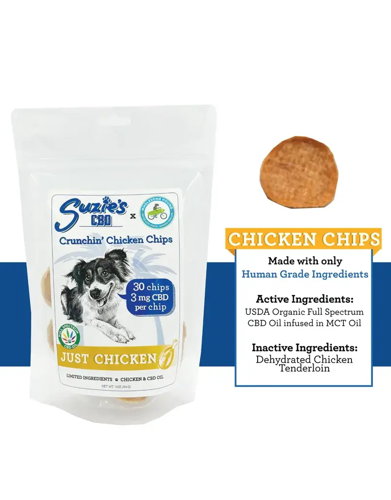 Suzie's CBD Suzie's CBD Crunchin' Chicken Cips 3 oz