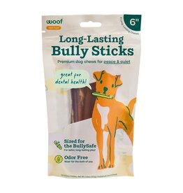 Woof Woof Dog Bullysafe Bully Stick 6 Inch - 5 Pack