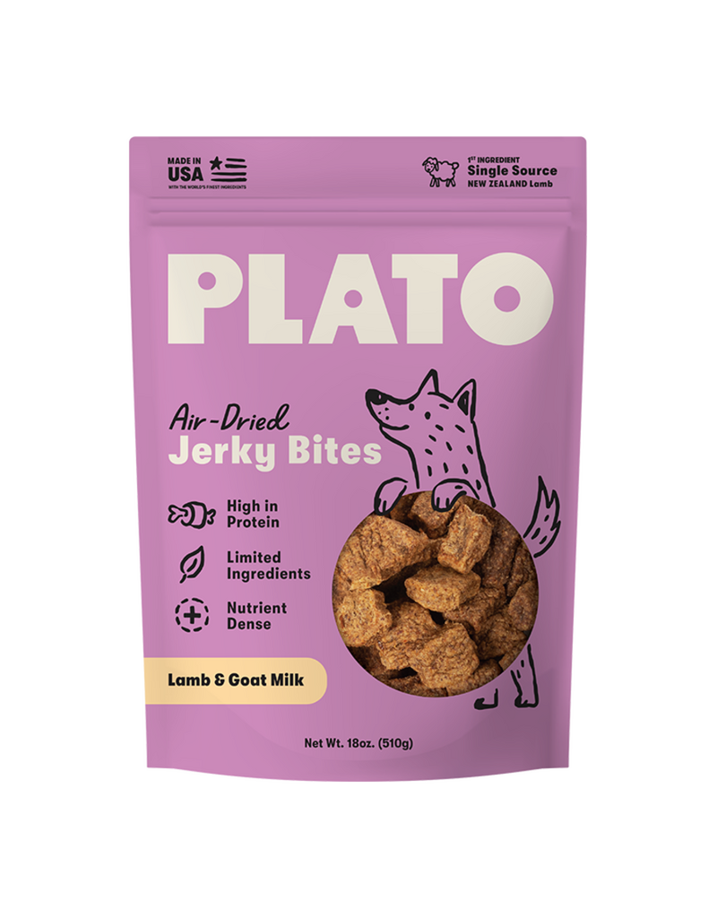 Plato Plato Dog Jerky Bites Lamb With Goat Milk 18oz