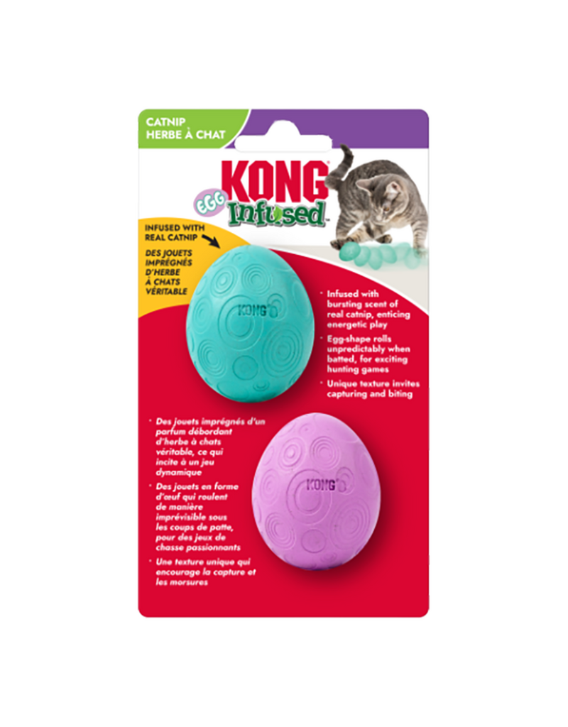 Kong Kong Infused Catnip Egg Cat Toy 2 pack