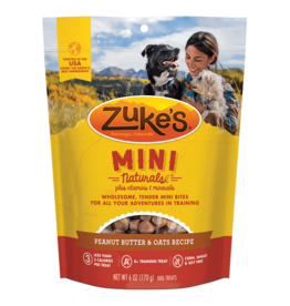 Zuke's Zuke's Mini Naturals Peanut Butter & Oats Recipe Dog Treats 6 oz