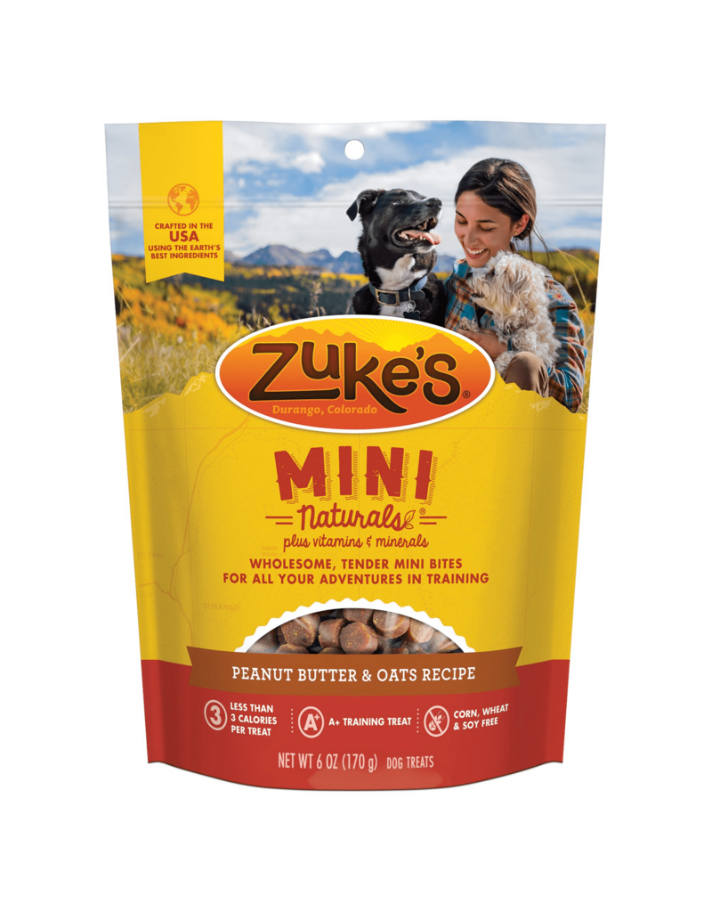 Zuke's Zuke's Mini Naturals Peanut Butter & Oats Recipe Dog Treats 6 oz