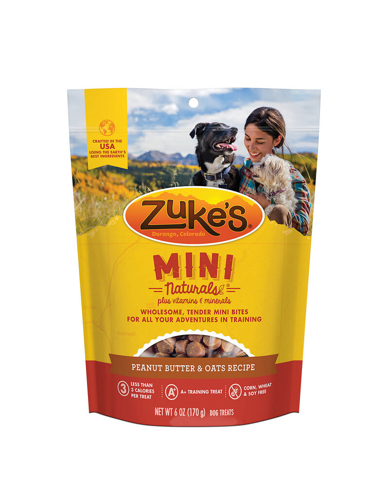Zuke's Zuke's Mini Naturals Peanut Butter & Oats Recipe Dog Treats 6 oz